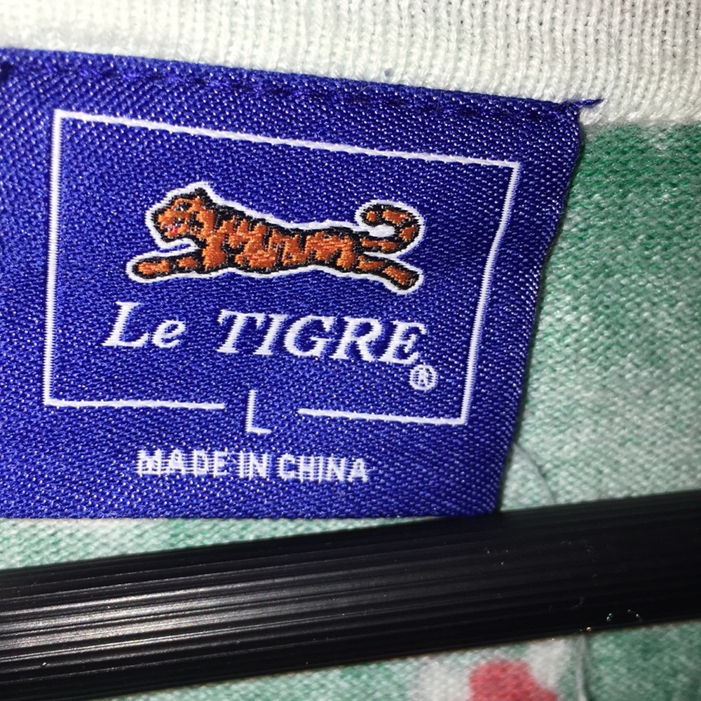 Le Tigre Fox Pattern Green Cardigan | Size L - Picture 2 of 4